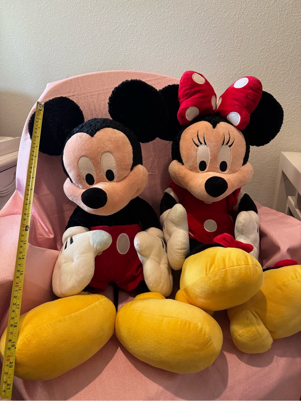 Disney Mickey and Minnie Mouse plush toys